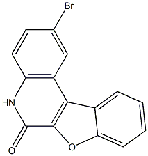 2-Bromobenzofuro[2,3-c]quinolin-6(5H)-one Struktur