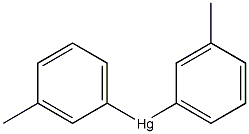 Di(3-methylphenyl)mercury(II) Struktur