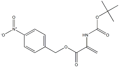 2-(tert-Butyloxycarbonylamino)acrylic acid 4-nitrobenzyl ester Struktur