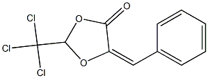 (5E)-2-(Trichloromethyl)-5-benzylidene-1,3-dioxolan-4-one Struktur