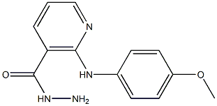 2-(p-Anisidino)nicotinic hydrazide Struktur