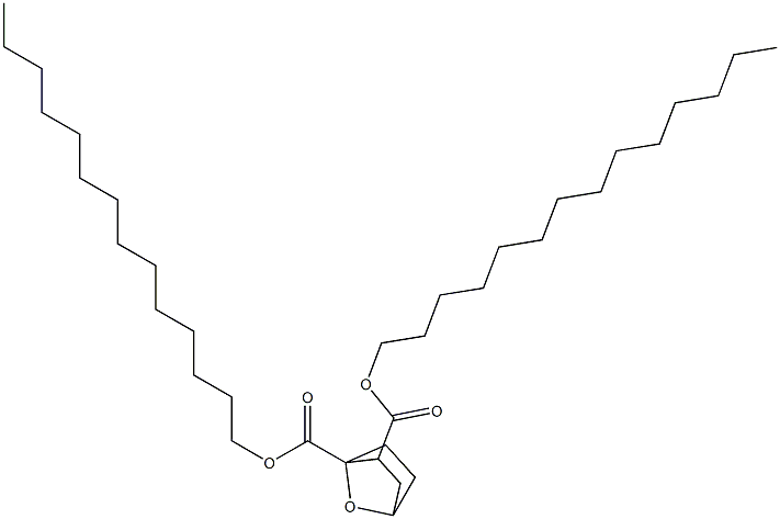 7-Oxabicyclo[2.2.1]heptane-1,2-dicarboxylic acid ditetradecyl ester Struktur