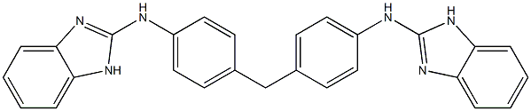 2,2'-[Methylenebis(4,1-phenylene)bis(imino)]bis(1H-benzimidazole) Struktur