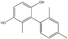 2-(2,4-Dimethylphenyl)-3-methylbenzene-1,4-diol Struktur