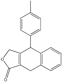 4-(4-Methylphenyl)-4,9-dihydronaphtho[2,3-c]furan-1(3H)-one Struktur