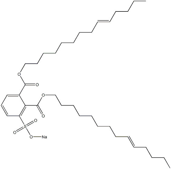 3-(Sodiosulfo)phthalic acid di(9-tetradecenyl) ester Struktur