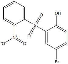 4-Bromo-2-[(2-nitrophenyl)sulfonyl]phenol Struktur