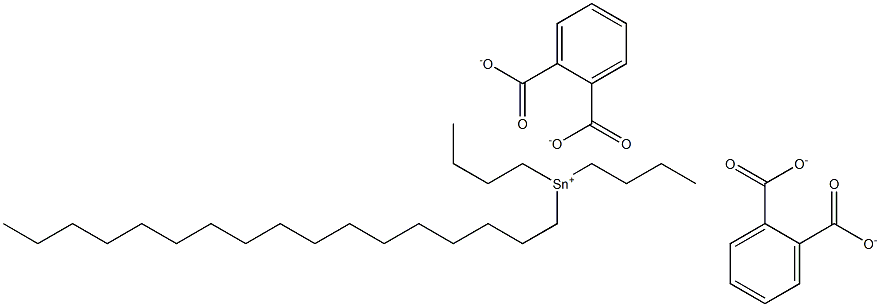 Bis(phthalic acid 1-heptadecyl)dibutyltin(IV) salt Struktur