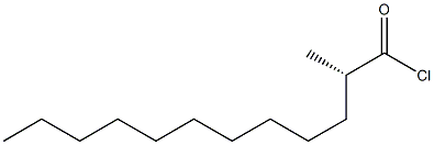 [S,(+)]-2-Methyllauric acid chloride Struktur