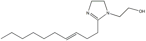 2-(3-Decenyl)-2-imidazoline-1-ethanol Struktur