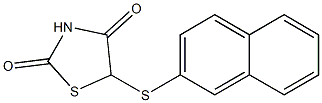 5-(2-Naphthalenylthio)thiazolidine-2,4-dione Struktur