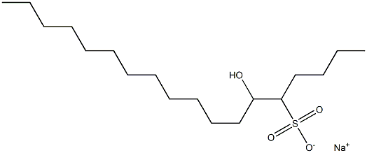 6-Hydroxyoctadecane-5-sulfonic acid sodium salt Struktur