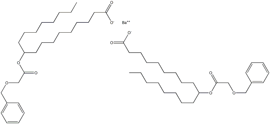 Bis[10-(benzyloxyacetoxy)stearic acid]barium salt Struktur