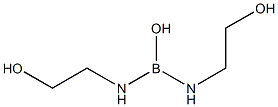 Hydroxybis(2-hydroxyethylamino)borane Struktur