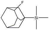 1-(Trimethylsilyl)-4-fluoroadamantane Struktur