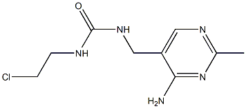 1-[(4-Amino-2-methyl-5-pyrimidinyl)methyl]-3-(2-chloroethyl)urea Struktur