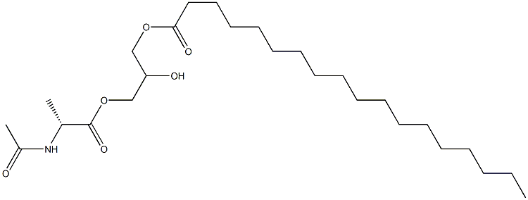 1-[(N-Acetyl-D-alanyl)oxy]-2,3-propanediol 3-octadecanoate Struktur