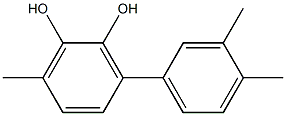 6-Methyl-3-(3,4-dimethylphenyl)benzene-1,2-diol Struktur