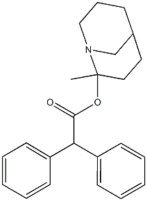 2-Methyl-1-azabicyclo[3.3.1]nonan-2-ol diphenylacetate Struktur