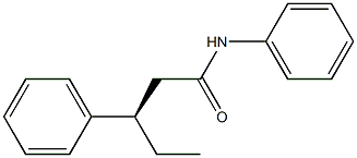 [R,(-)]-3,N-Diphenylvaleramide Struktur