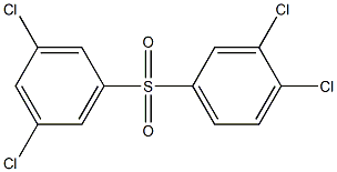 3,4-Dichlorophenyl 3,5-dichlorophenyl sulfone Struktur