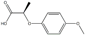 [R,(+)]-2-(p-Methoxyphenoxy)propionic acid Struktur