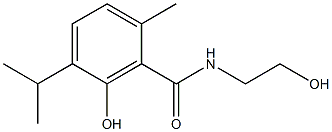 N-(2-Hydroxyethyl)-3-hydroxy-p-cymene-2-carboxamide Struktur