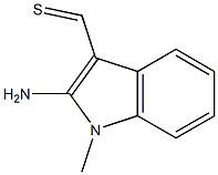 1-Methyl-2-amino-1H-indole-3-carbothialdehyde Struktur