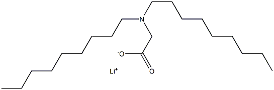 N,N-Dinonylglycine lithium salt Struktur