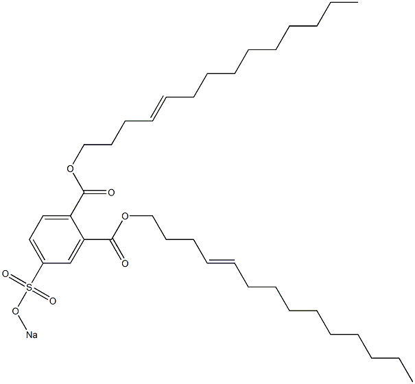 4-(Sodiosulfo)phthalic acid di(4-tetradecenyl) ester Struktur