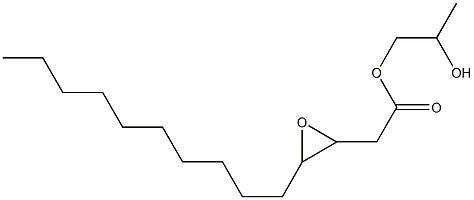 3,4-Epoxymyristic acid 2-hydroxypropyl ester Struktur