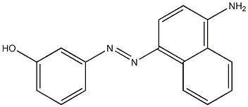 3-(4-Amino-1-naphtylazo)phenol Struktur