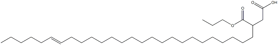 3-(20-Hexacosenyl)succinic acid 1-hydrogen 4-propyl ester Struktur