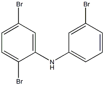 2,5-Dibromophenyl 3-bromophenylamine Struktur