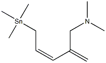 [(2Z)-4-(Dimethylaminomethyl)-2,4-pentadienyl]trimethylstannane Struktur