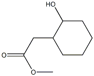 2-Hydroxycyclohexaneacetic acid methyl ester Struktur