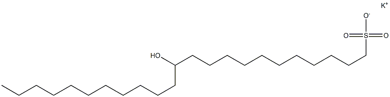 12-Hydroxytricosane-1-sulfonic acid potassium salt Struktur