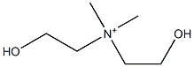 Bis(2-hydroxyethyl)dimethylammonium Struktur