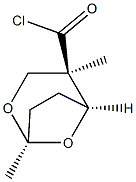 (1R,4R,5S)-1,4-Dimethyl-2,8-dioxabicyclo[3.2.1]octane-4-carboxylic acid chloride Struktur