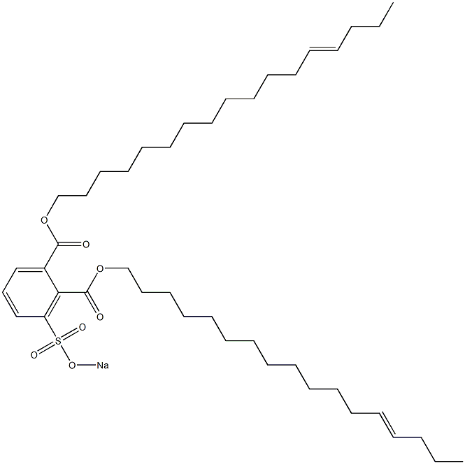 3-(Sodiosulfo)phthalic acid di(13-heptadecenyl) ester Struktur