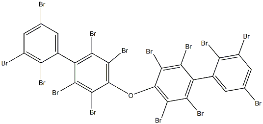 (2,3,5-Tribromophenyl)(2,3,5,6-tetrabromophenyl) ether Struktur