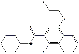 4-(2-Chloroethoxy)-N-cyclohexyl-1-hydroxy-2-naphthalenecarboxamide Struktur