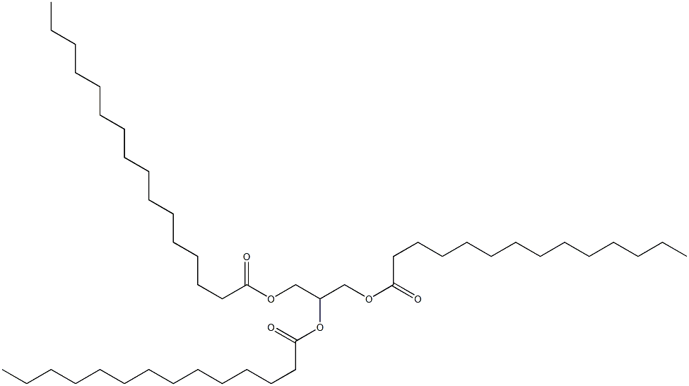 1-O,2-O-Dimyristoyl-3-O-palmitoyl-L-glycerol Struktur