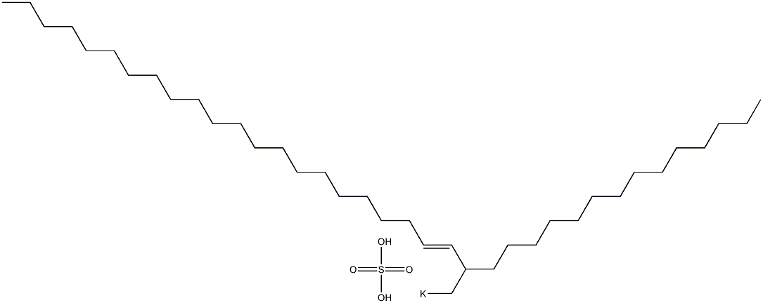 Sulfuric acid 2-tetradecyl-3-tetracosenyl=potassium ester salt Struktur