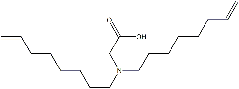 N,N-Di(7-octenyl)glycine Struktur