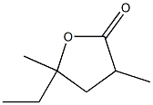 5-Ethyl-3,5-dimethyldihydrofuran-2(3H)-one Struktur