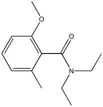 N,N-Diethyl-2-methyl-6-methoxybenzamide Struktur