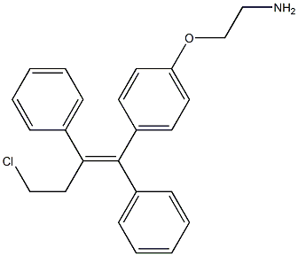 1-(2-Chloroethyl)-1-phenyl-2-[4-(2-aminoethoxy)phenyl]-2-(phenyl)ethene Struktur