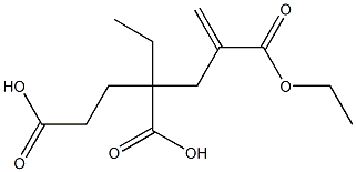 1-Hexene-2,4,6-tricarboxylic acid 2,4-diethyl ester Struktur