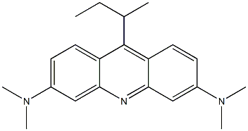 9-sec-Butyl-N,N,N',N'-tetramethylacridine-3,6-diamine Struktur